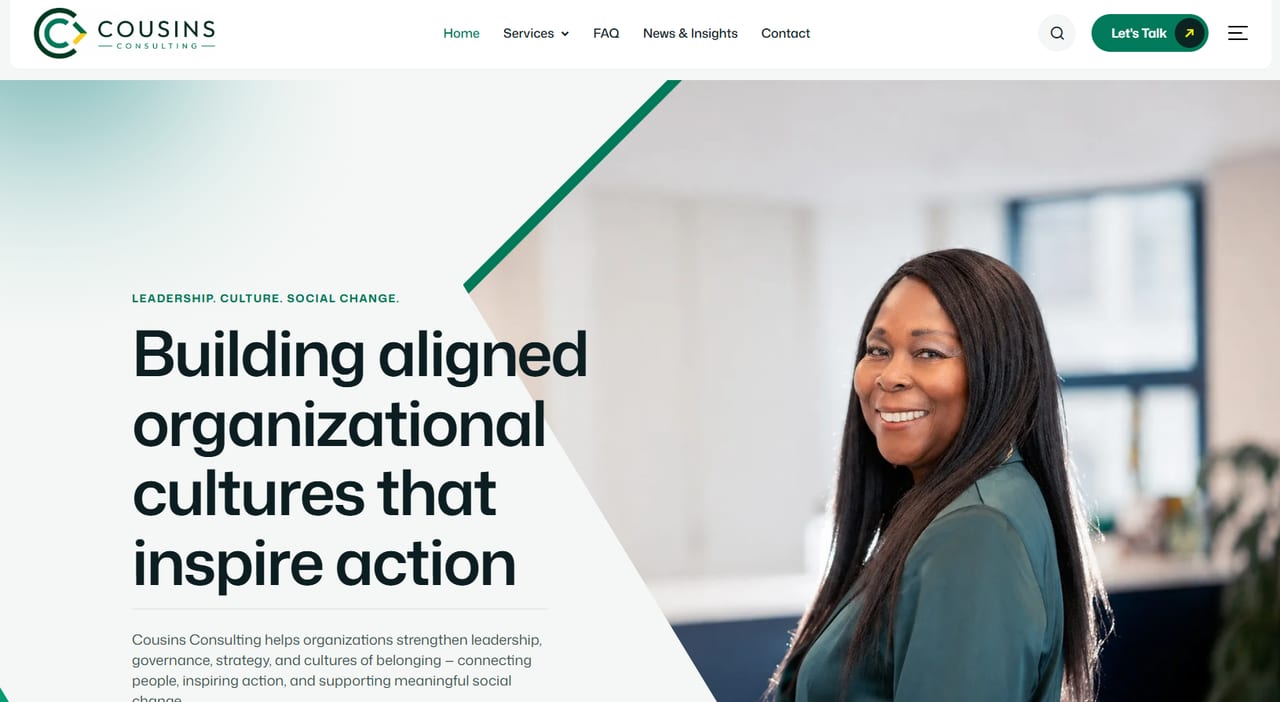 Cousins Consulting website