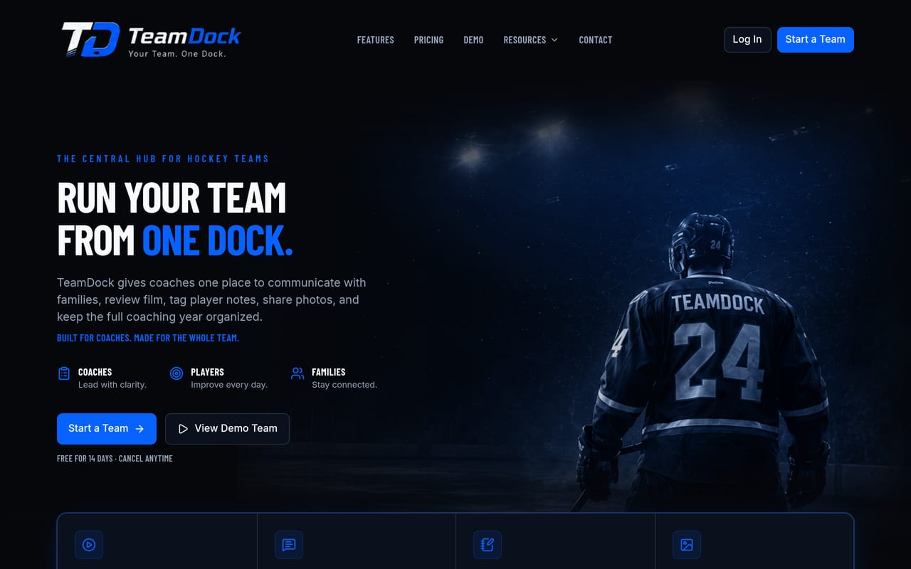 TeamDock — hockey team management